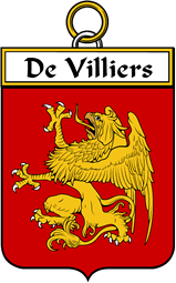 French Coat of Arms Badge for De Villiers (Villiers de)