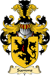 English Coat of Arms (v.23) for the family Sames or Samms