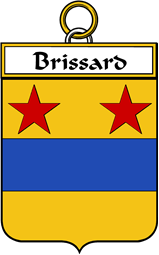 French Coat of Arms Badge for Brissard
