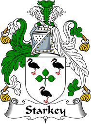 Irish Coat of Arms for Starkey or Sharkey