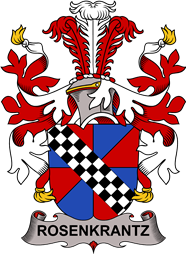 Coat of arms used by the Danish family Rosenkrantz