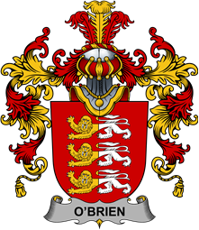 Irish Family Coat of Arms (v.25b) Brien or O