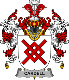 Irish Family Coat of Arms (v.25b) Cardell