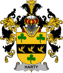 Irish Family Coat of Arms (v.25b) Harty or O