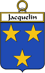 French Coat of Arms Badge for Jacquelin