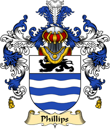 Irish Family Coat of Arms (v.25a) Phillips or MacPhillips