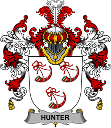 Irish Family Coat of Arms (v.25b) Hunter