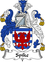 English Coat of Arms for the family Speke or Spike