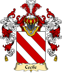 French Family Coat of Arms (v.25) Cecile