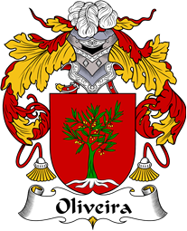 Portuguese Coat of Arms for Oliveira or Olival
