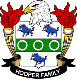 Coat of arms used by the Hooper family in the United States of America