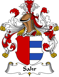 German Wappen Coat of Arms for Sahr