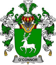 Irish Family Coat of Arms (v.25b) Connor or O