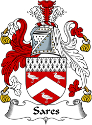 English Coat of Arms for the family Sare (s)