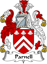 English Coat of Arms for the family Parnell