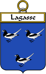 French Coat of Arms Badge for Lagasse