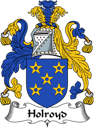 English Coat of Arms for the family Holroyd