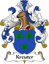 German Wappen Coat of Arms for Kreuter