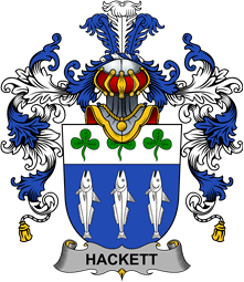 Irish Family Coat of Arms (v.25b) Hackett
