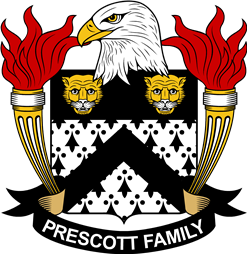Coat of arms used by the Prescott family in the United States of America