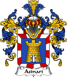 Italian Family Coat of Arms (v.25b) Asinari