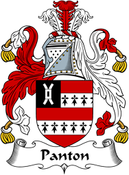 English Coat of Arms for the family Panton