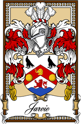 Scottish Coat of Arms Bookplate for Jarvie