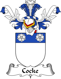 Coat of Arms from Scotland for Cocke