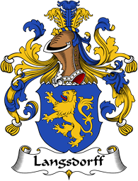 German Wappen Coat of Arms for Langsdorff