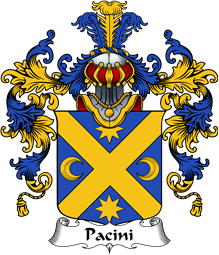 Italian Family Coat of Arms (v.25b) Pacini