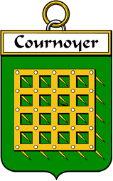 French Coat of Arms Badge for Cournoyer