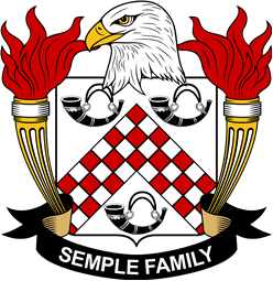 Coat of arms used by the Semple family in the United States of America