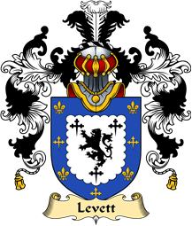 English Family Coat of Arms (v.25) Levett or Leavett