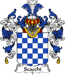 Italian Family Coat of Arms (v.25b) Scacchi