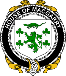 Irish Coat of Arms Badge for the MACGARRY family