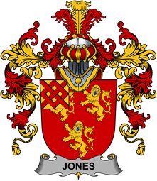 Irish Family Coat of Arms (v.25b) Jones