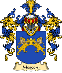 Italian Family Coat of Arms (v.25a) Mosconi