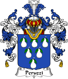Italian Family Coat of Arms (v.25b) Peruzzi