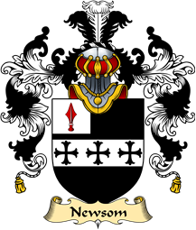 Irish Family Coat of Arms (v.25a) Newsam or Newsom
