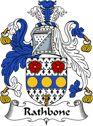 English Coat of Arms for the family Rathbone