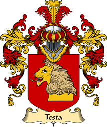 Italian Family Coat of Arms (v.25a) Testa