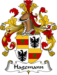 German Wappen Coat of Arms for Hagemann