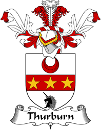 Coat of Arms from Scotland for Thurburn or Thorburn