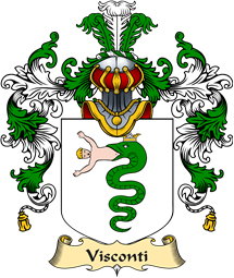 Italian Family Coat of Arms (v.25a) Visconti