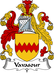 English Coat of Arms for the family Vavasour