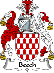 English Coat of Arms for the family Beche or Beech