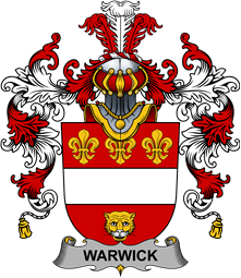 Irish Family Coat of Arms (v.25b) Warwick