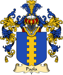 Italian Family Coat of Arms (v.25a) Paola