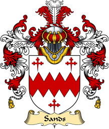 English Family Coat of Arms (v.25) Sandes or Sandys or Sands