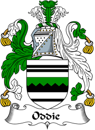 English Coat of Arms for the family Oddie or Oddy